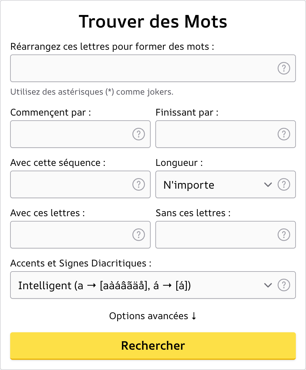 Trouver des Mots Screenshot